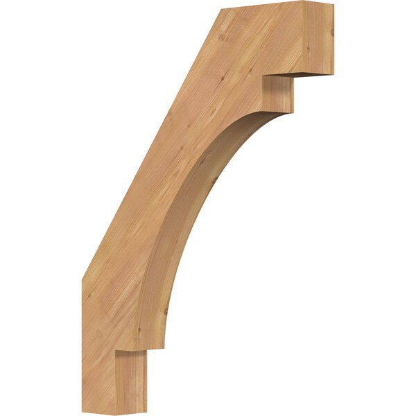Ekena Millwork 3 1/2"W x 22"D x 30"H Merced Smooth Knee Brace, Western Red Cedar BRC04X22X30MRC00SWR - main